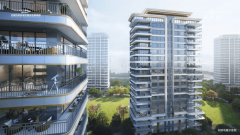 滨河景不雅带沿着